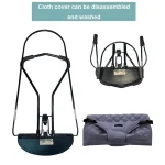Siège de videur léger pour bébé avec barre de jouet amovible – Siège portable autobloquant naturel pour bébés de 8 à 29 lb (0-24 mois) - Image 5