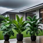 Ensemble de 3 Plantes Artificielles à Grandes Feuilles - Monstera Luxuriant et Palmiers, Bananiers, Adaptées à l'Extérieur - Arbres Décoratifs Tropiques à Large Feuillage Sans Entretien, Plantes en Pot pour Intérieur/Extérieur Toute l'Année, Arbustes Faux Style Nordique pour Mariage Hôtel Jardin