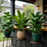 Ensemble de 3 Plantes Artificielles à Grandes Feuilles - Monstera Luxuriant et Palmiers, Bananiers, Adaptées à l'Extérieur - Arbres Décoratifs Tropiques à Large Feuillage Sans Entretien, Plantes en Pot pour Intérieur/Extérieur Toute l'Année, Arbustes Faux Style Nordique pour Mariage Hôtel Jardin - Image 8