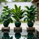 Ensemble de 3 Plantes Artificielles à Grandes Feuilles - Monstera Luxuriant et Palmiers, Bananiers, Adaptées à l'Extérieur - Arbres Décoratifs Tropiques à Large Feuillage Sans Entretien, Plantes en Pot pour Intérieur/Extérieur Toute l'Année, Arbustes Faux Style Nordique pour Mariage Hôtel Jardin - Image 5