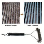 1 Brosse de Nettoyage pour BBQ en Acier Inoxydable avec Manche, Poils Métalliques Réutilisables, Accessoire de Barbecue Antiadhésif pour un Entretien Efficace - Image 6